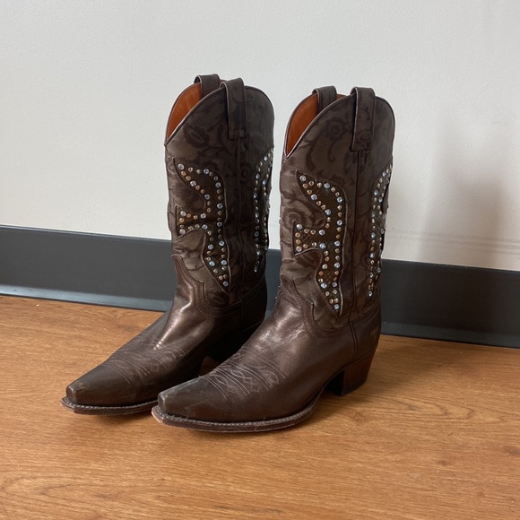 Frye Daisy Duke Western Cowboy Boots Costal Cowgirl - Picture 2 of 7